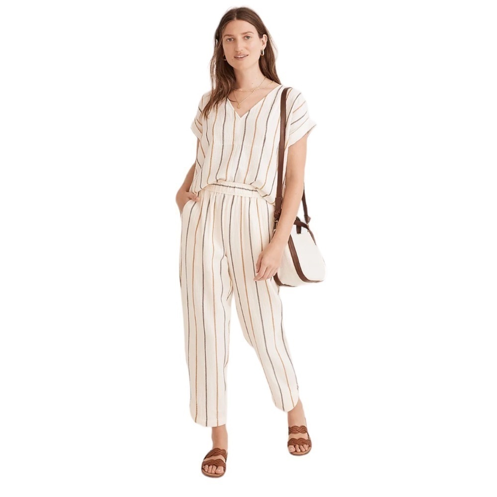 Madewell - NWT Lightspun Westing Shirt in Stripe Sz S